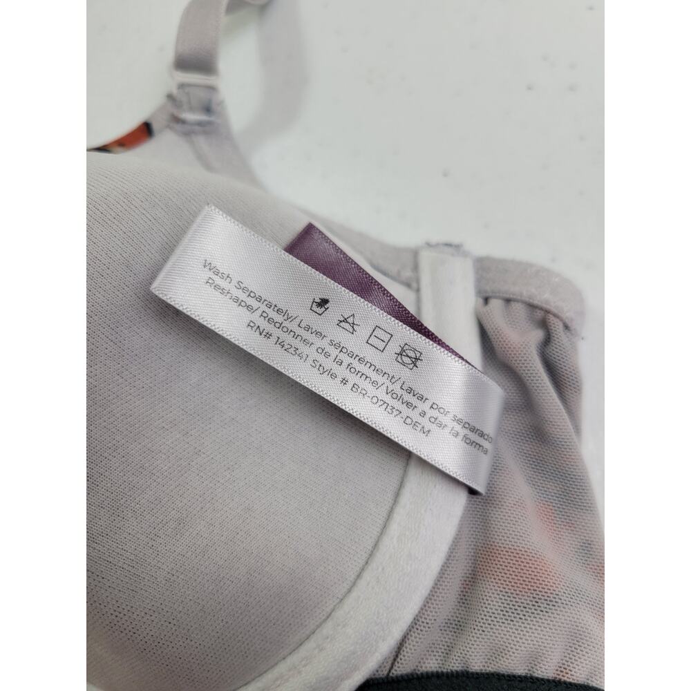 Adore Me Racerback Underwire Bra‎ Multicolor Butterflies Front Closure Size 32C - Picture 7 of 7